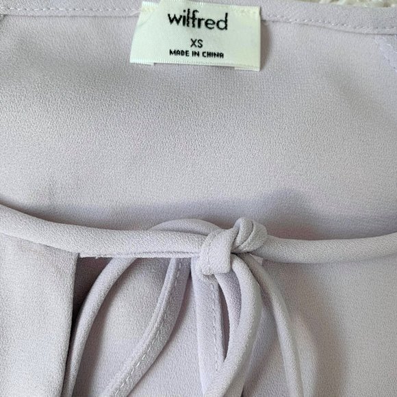 ARITZIA (WILFRED) LAVENDER FLOWY BLOUSE - Size XS - Picture 3 of 3